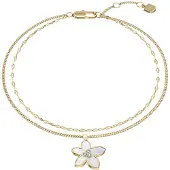 Fossil Armband 'SUTTON' goud / transparant / wit