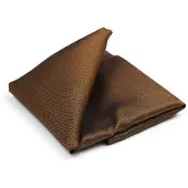 Suitable Zijde Pochet Bruin -