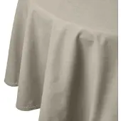 Homescapes Rond Tafelkleed Grijs - 178 cm, 100% Katoen