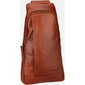 Green Burry Schoudertas cognac