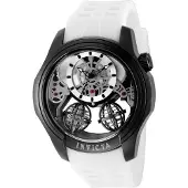 Invicta Specialty 50577 Herenhorloge - Quartz Uurwerk - Roestvrij Staal met Zwarte Wijzerplaat - 46 mm