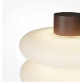 Maytoni Tafellamp Nuvem, dimbaar, bruin / roest, Woon-/ Eetkamer, Glas, Modern, Tafellamp