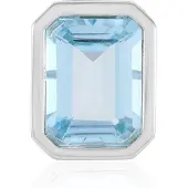 Cavill - Hanger Zilver 925 Sterling - Hemelsblauwe Topaas 12,783 ct - Achthoekig Braziliaanse Edelsteen - Luxe Topaas Sieraden