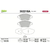 Valeo 302218A Remblokken