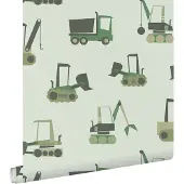 ESTAhome behang voertuigen groen - 50 x 900 cm - 132242