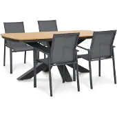 Lifestyle Garden Furniture Lifestyle Timo/Camila 180x100 cm dining tuinset 5-delig