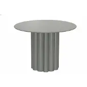 Vente-unique Metalen bijzettafel - Kaki - WODOLI