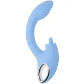 Playboy - Sapphire Dual Vibrator - Sky Blue