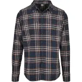 Urban Classics Overhemd navy / roestrood / wit