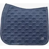 PS of Sweden FW'24 Velvet Monogram Dressuurdekje Full - Mist Blue