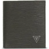 GUESS Leren portemonnee Milano Bifold Military donkergroen
