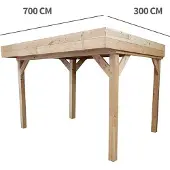 Buitengewoon Boet Veranda Overkapping Marcel 73, 700 cm x 300 cm