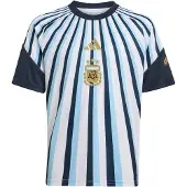 Adidas Functioneel shirt 'Argentinien 26 Pre-Match' navy / lichtblauw / goud / wit