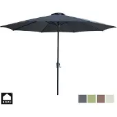 Kopu madrid 350 cm grote parasol rond met beschermhoes grijs