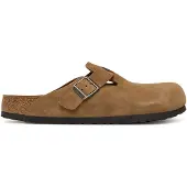 Birkenstock Boston Suede dark tea Suede Unisex | Maat 45