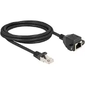 DeLOCK RJ50 Extension Cable male to female S/FTP 2 m black