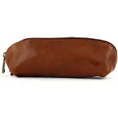 Bear design Leren Make Up / Pen Etui Tomas Cognac