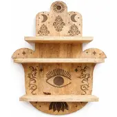 Ancient Wisdom Hamsa-vormige wandplank