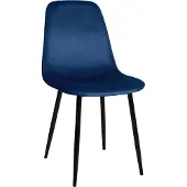 CLP Napier Eetkamerstoel - Modern Design - Zonder armleuning - Metalen Onderstel - Comfortabele Rugleuning - Max. 150 kg - Stof/creme