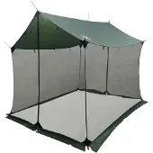 vidaXL Campingzeil met netwanden 270 x 210 x 210 cm Leger Groen
