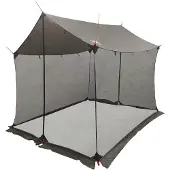 vidaXL Campingzeil met netwanden Bruin Grijs 270 x 210 x 210 cm