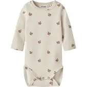 Lil´ Atelier Baby Rompers Nbnlayo Kim Ls Slim Body Lil Noos - Ecru - Maat 56