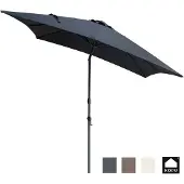 Kopu alicante parasol vierkant 230x230 cm met windvanger -