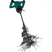 Vonroc Verf / cementmenger – 1200W – Soft start – 3m rubberen kabel – Incl. roerstaaf 120x600MM