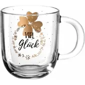 Leonardo Theeglas Emozione Viel Glück 400 ml (Set van 4)