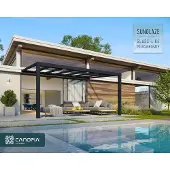 NSH Nordic Palram | Canopia - Aanleunende Pergola Stockholm - Grijs - 340x515cm