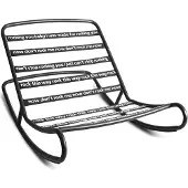 Fatboy Rock 'n Roll Rocking Chair - Schommelstoelen Metaal Black - 103161