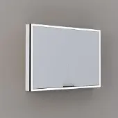 Thebalux Exclusief Sunny Solana opbouwspiegelkast 100x70cm 2 deurs 120W wit