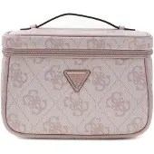 GUESS cosmetische tas Toiletry Train Case Orchid Logo oud roze
