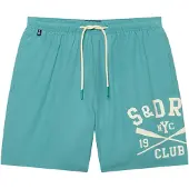 Superdry Zwemshorts turquoise / wit