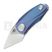 Bestech Tulip FL - Stonewash + Satin - Titanium vouwmes, blauw