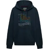 Superdry Sweatshirt 'Outdoors Mountain' navy / opaal / olijfgroen / petrol