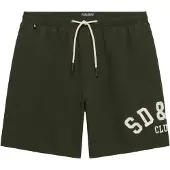 Superdry Printed Logo 16-Inch Zwemshort Green Grootte: S
