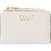 GUESS portemonnee Laurel II SLG Zip Around Cream White crème