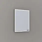 Thebalux Exclusief Sunny Solana inbouwspiegelkast 60x70cm 1 deur 95W zwart mat