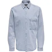 Only & Sons Benny Reg Chambray Overhemd Met Lange Mouwen