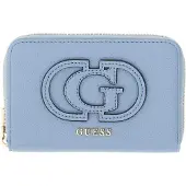 GUESS portemonnee Isola SLG Zip Around Wallet Light Blue Lichtblauw