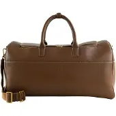 Ted Baker Leren reistas Siimons Pebbled Leather Holdall Tan bruine