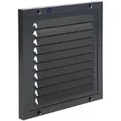 Renson opbouw schoepenrooster met kader 150x150mm Antraciet