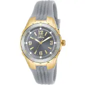Invicta Angel 17483 Dames Horloge - Quartz Uurwerk - Roestvrij Staal met grijze Wijzerplaat - 38mm