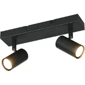 TRIO Opbouwspot Taryn 2-lichts zwart