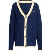Adidas Gebreid vest beige / donkerblauw