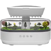 Melitt Aroma-Luchtbevochtiger, Regendruppelluchtbevochtiger, Licht, Witte Ruis, Etherische Olie-Diffuser, Geurverspreider, EU-Stekker