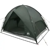 vidaXL Campingtent met waterdichte regenfly 4-persoons Leger Groen