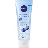 Nivea Egaliserende Bio Rijst Face Scrub Gezicht - Gezichtsscrub - Gezichtsreiniger - Normale huid - Gezichtsreiniging - Verzachtende werking - Bio blauwe bes - 75 ml
