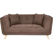 Beliani HABO - Tweezitsbank - Bruin - Polyester